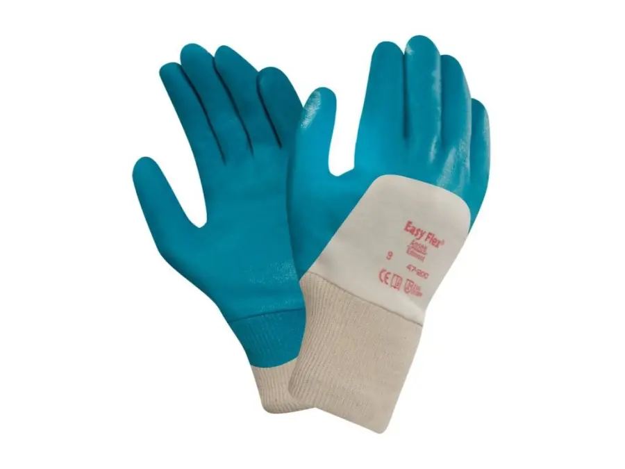 Rukavice ANSELL EASY FLEX 47-200, máčené v nitrilu, vel. 07